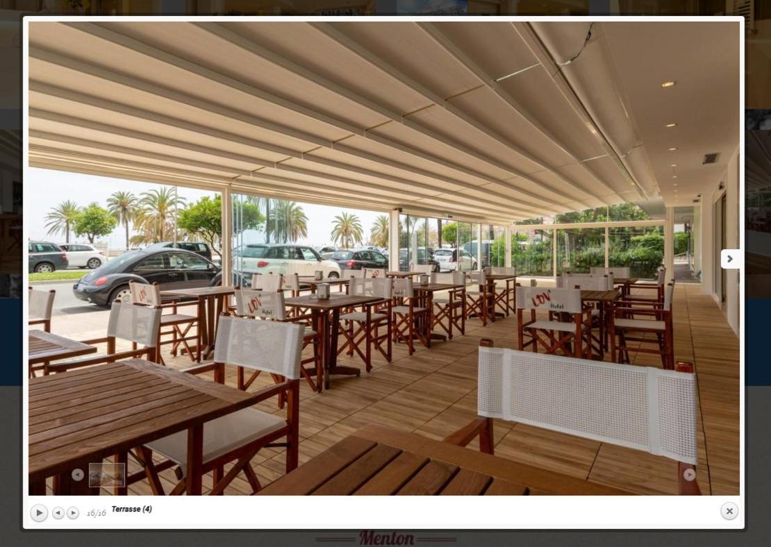La Dolce Vita Hotel مينتون المظهر الخارجي الصورة
